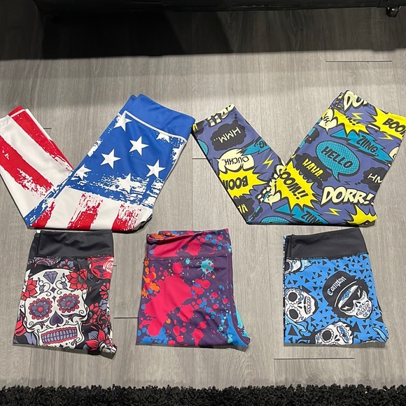 Constantly Varied Gear Pants - Constantly Varied Gear Squats Approved Cropped Leggings Size Large Lot of 5